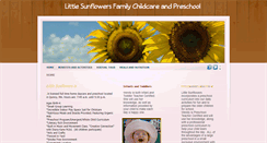 Desktop Screenshot of littlesunflowerschildcare.com
